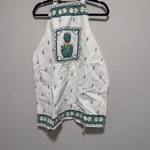 Vintage Pineapple Apron - Vintage Kitchen Linens